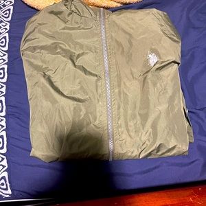 U.S. POLO ASSN. Green Windbreaker